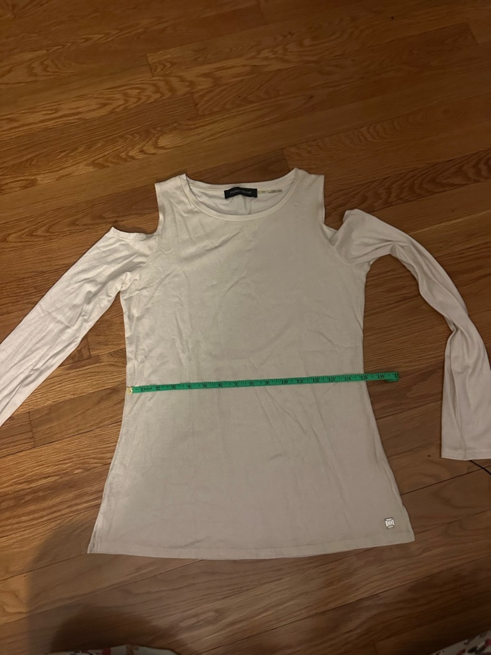 Ivanka Trump Cream Cold Shoulder Blouse - Picture 8 of 10